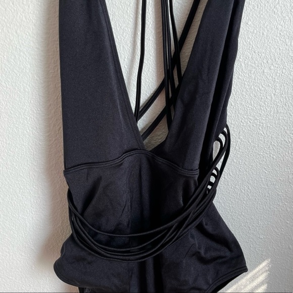 Victoria's Secret / Black Strappy One Piece Swimsuit - Picture 2 of 6